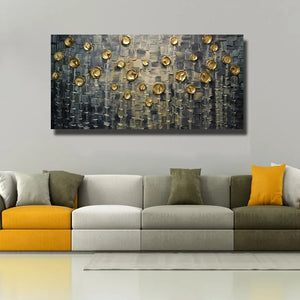 Hot sale 100% Handmade Abstract yellow tree oil Painting Wall art Pictures home Decor Oil Painting for living room on Canvans