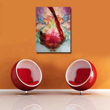 Carica l&#39;immagine nel visualizzatore della Galleria, Modern Abstract wall Art Handpainted Oil Painting wine on Canvas Wall Picture for Living Room Home Wall Decoration no frame