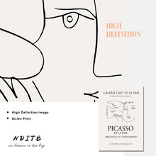 Carica l&#39;immagine nel visualizzatore della Galleria, Picasso Matisse Art Line Drawing Poster Abstract Minimalista Wall Art Stampa su tela Famoso dipinto Moder Immagine decorativa