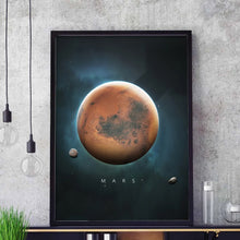 Carica l&#39;immagine nel visualizzatore della Galleria, Sole Venere Saturno Marte Terra Plutone Pianeta Wall Art Canvas Painting Nordic Poster e stampe Immagini a parete per la decorazione del soggiorno