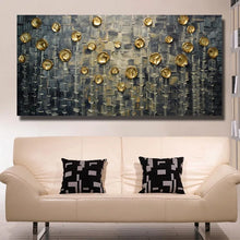 Charger l&#39;image dans la galerie, Hot sale 100% Handmade Abstract yellow tree oil Painting Wall art Pictures home Decor Oil Painting for living room on Canvans