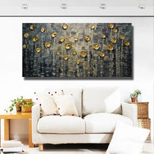Charger l&#39;image dans la galerie, Hot sale 100% Handmade Abstract yellow tree oil Painting Wall art Pictures home Decor Oil Painting for living room on Canvans