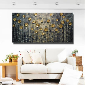 Hot sale 100% Handmade Abstract yellow tree oil Painting Wall art Pictures home Decor Oil Painting for living room on Canvans