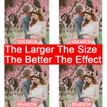 Cargar imagen en el visor de la galería, DIY 5D pintura de diamante mosaico puesta de sol escénica y delfines hecho a mano conjunto de punto de cruz de diamante bordado de diamantes KBL