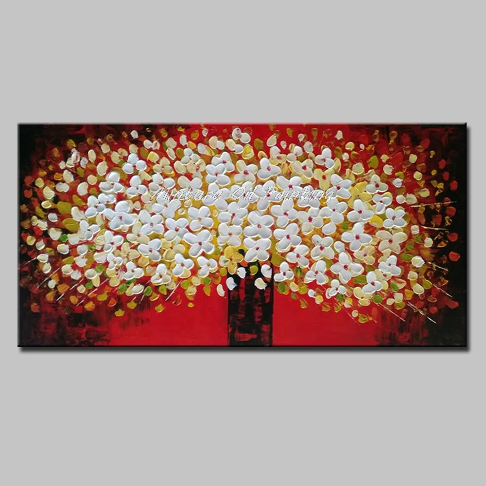 Mintura Hand-Painted Flower oil painting modern oil painting on Canvas,abstract painting  pop art cheap modern painting Wall Art