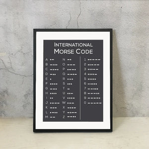 Póster e impresión de código Morse, cuadro sobre lienzo para pared minimalista moderno, imagen en blanco y negro para decoración del hogar y sala de estar