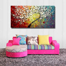 Carica l&#39;immagine nel visualizzatore della Galleria, New 100% Hand-painted Abstract Oil Painting modern tree 3D Knife flower Painting on the Canvas Pictures wall Art Home Decoration