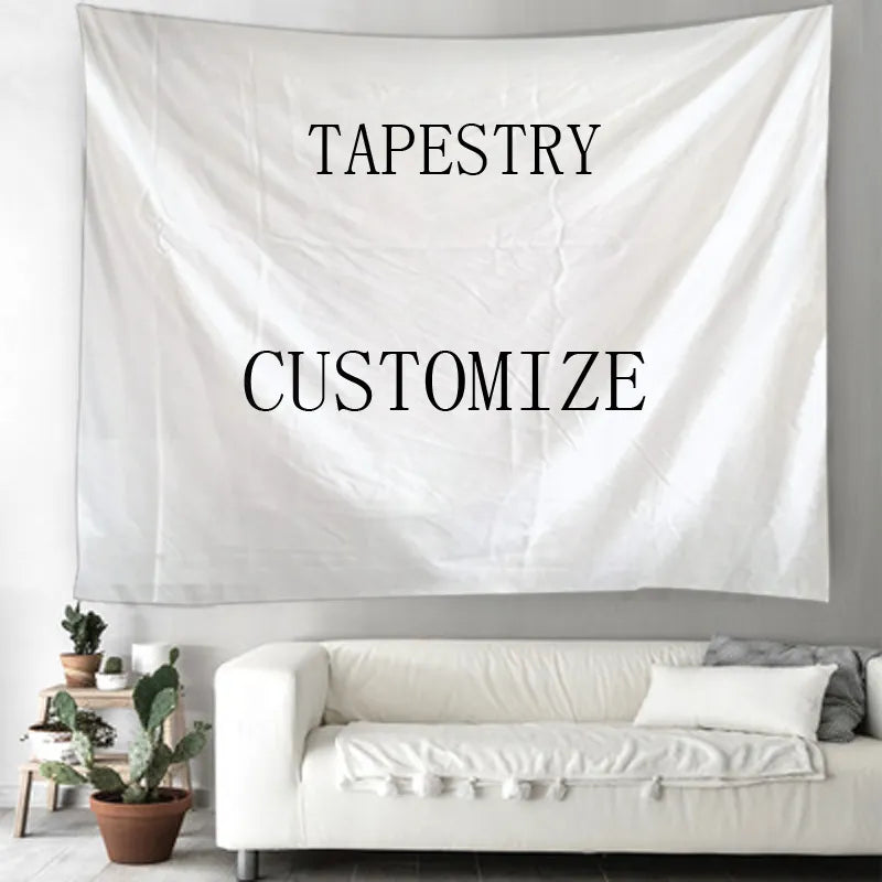 Tapiz decorativo de fondo personalizado, tapiz de pared Hippie bohemio con Mandala personalizado, tapiz de decoración del hogar personalizado