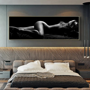 Modern Nude Art Posters and Prints Sexy Woman Canvas Painting Body Art Decorative Painting Living Room Wall Picture Home Decor