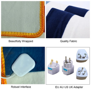 Euro Electric Blanket Heated Double Thermal Blanket 150 180cm Adjustable Electric Warmer Electric Heating Blanket Dropshipping
