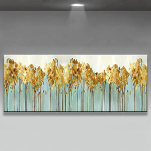 Handmade beautiful gold oil painting home decoration Abstract landscape Canvas Hand-painted Wall Art for living room no framed