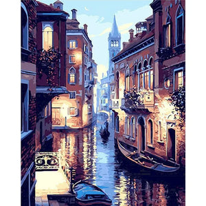 PhotoCustom 60x75cm Paint by numbers Handpainted Canvas painting Scenery Painting by numbers For adults Home decor