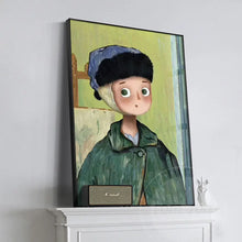 Laden Sie das Bild in den Galerie-Viewer, Nette Retro Berühmte Gemälde Mona Lisa Wand Kunst Leinwand Malerei Nordic Poster Und Drucke Wand bilder Für Wohnzimmer Dekor