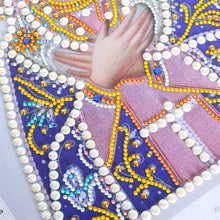 Carica l&#39;immagine nel visualizzatore della Galleria, Madonna fai da te pittura diamante 5D a forma speciale trapano parziale kit punto croce diamante mosaico Madonna decorazione della stanza di casa