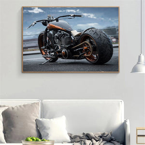 Affiches de Locomotive lourde de rêve de chevalier de moto Cool, peinture sur toile imprimée, décoration de chambre de garçon, cadeau spécial Cuadros