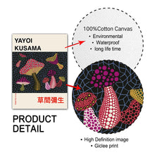 Laden Sie das Bild in den Galerie-Viewer, Japanisches Tokio-Leinwandgemälde, Druck, London 1967, Yayoi Kusama, Ausstellungsplakat, moderne Wandkunst für Wohnzimmer, Heimdekoration