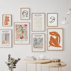 Poster e stampe retrò di Henri Matisse vintage Stampe su tela astratte da parete Poster vintage Immagini da parete beige Decorazioni per la casa
