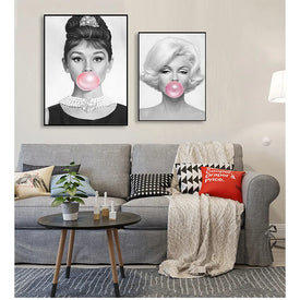 Stampe Immagini a parete per la decorazione del soggiorno Donna sexy Ragazza Bubble Retro Wall Art Canvas Painting Nordic Poster e