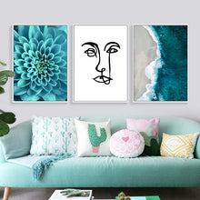 Load image into Gallery viewer, Nordic Decoration Poster and Prints Life Quote Flower Sea Landscape Wall Art Canvas Painting Decorative Picture Home Decor