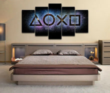 Cargar imagen en el visor de la galería, Gaming Arena, logotipo de Japón, lienzo de 5 paneles, cuadro impreso sobre lienzo para pared, decoración de pared para póster para el salón sin marco