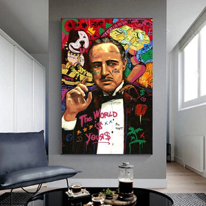 Graffiti Posters And Prints Canvas Prints Modern Wall Art Rich Money Pictures Success Make Money Canvas Painting For Living Room