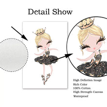 Load image into Gallery viewer, Nordic Ballet Princess Nursery Poster Unicorn Wall Art Canvas Painting Swan Wall Pictures For Children Room Kid Cuadros Decor