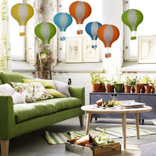 Laden Sie das Bild in den Galerie-Viewer, Kinder Junge Mädchen 1. Geburtstag Party Gefallen Faltende Heißluftballon Form Laterne Rosa Blau Hochzeit Taufe Dekor Hängende Papier Handwerk