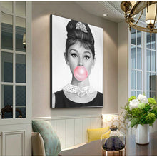 Carica l&#39;immagine nel visualizzatore della Galleria, Stampe Immagini a parete per la decorazione del soggiorno Donna sexy Ragazza Bubble Retro Wall Art Canvas Painting Nordic Poster e