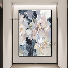 Laden Sie das Bild in den Galerie-Viewer, Abstraktes Ölgemälde, 100 % handgemalte Ölgemälde, Wandkunst, Leinwand, abstrakte Kunstwerke, Schnitzkunst für Hotel-Wohnzimmerdekoration