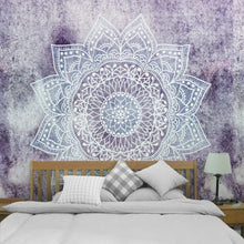 Carica l&#39;immagine nel visualizzatore della Galleria, Mandala Tapestry Tappeto appeso a parete Decorazioni per la casa per soggiorno Camera da letto Telo mare Tappeti da parete Copertura antipolvere multifunzionale