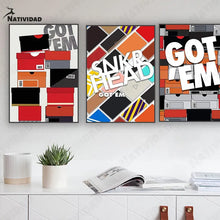 Carica l&#39;immagine nel visualizzatore della Galleria, Scatola di scarpe Poster Arte astratta Sfondo Stampa su tela Pittura Negozio di moda nordico Camera da letto Soggiorno Decorazione della casa Parete
