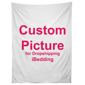 Tapiz personalizado impreso Tapiz colgante tapices de pared personalizados decoración para sala de estar tela de pared impresión foto DIY Dropshipping