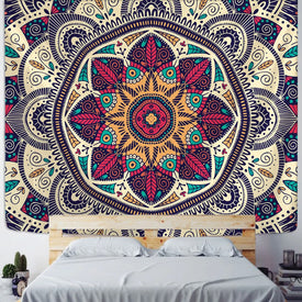 Arazzo indiano Mandala appeso a parete spiaggia sabbiosa coperta coperta coperta tenda da campeggio materasso da viaggio arazzi bohémien