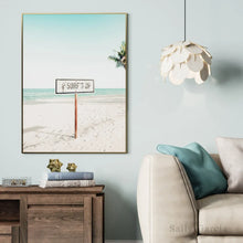 Carica l&#39;immagine nel visualizzatore della Galleria, Decorazioni scandinave Paesaggi Dipinti per interni Stampe per la casa moderna Sea Beach Tropical Wall Art Immagini su tela Poster nordico