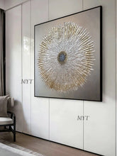 Carica l&#39;immagine nel visualizzatore della Galleria, Nuovo arrivo casa parete fiore tela arte fatta a mano astratta fiore pittura a olio su tela arte della parete moderna decorazione della casa pezzo d&#39;arte