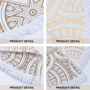 Round Beach Blanket Mandala Tapestry Indian Picnic Table Cover Beach Towel Tassel Beach Cloths Beach Towels For Photo Background