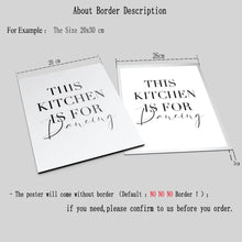 Carica l&#39;immagine nel visualizzatore della Galleria, Minimalista Buon cibo Buon umore Buon appetito Citazioni Tela Pittura Nero Bianco Wall Art Poster Stampa Immagini Cucina Decorazioni per la casa