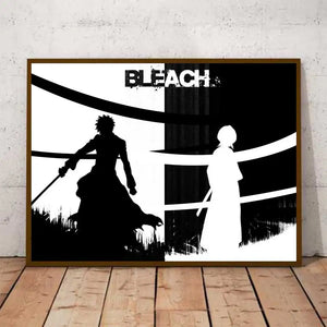 Japan Anime Ho Bleach Kurosaki Ichigo Poster wall art Canvas Art Wall Pictures For Boy Kids Room Living Bedroom Decoration