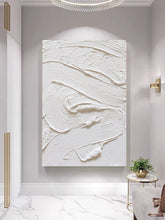 Cargar imagen en el visor de la galería, Pinturas al óleo pintadas a mano, pinturas de textura abstracta, pasillos de entrada simples, pinturas decorativas de pasillos, paredes de fondo de sala de estar, pequeñas pinturas colgantes frescas