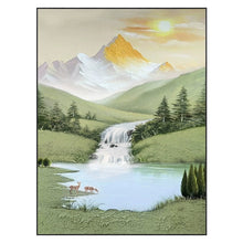 Cargar imagen en el visor de la galería, Pinturas al óleo pintadas a mano, pinturas de textura abstracta, pasillos de entrada simples, pinturas decorativas de pasillos, paredes de fondo de sala de estar, pequeñas pinturas colgantes frescas