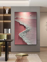 Cargar imagen en el visor de la galería, Pinturas al óleo pintadas a mano, pinturas de textura abstracta, pasillos de entrada simples, pinturas decorativas de pasillos, paredes de fondo de sala de estar, pequeñas pinturas colgantes frescas