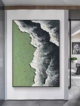 Cargar imagen en el visor de la galería, Pinturas al óleo pintadas a mano, pinturas de textura abstracta, pasillos de entrada simples, pinturas decorativas de pasillos, paredes de fondo de sala de estar, pequeñas pinturas colgantes frescas