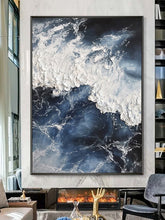 Cargar imagen en el visor de la galería, Pinturas al óleo pintadas a mano, pinturas de textura abstracta, pasillos de entrada simples, pinturas decorativas de pasillos, paredes de fondo de sala de estar, pequeñas pinturas colgantes frescas