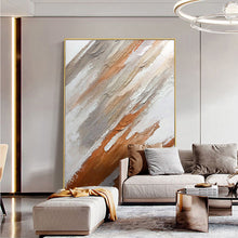 Cargar imagen en el visor de la galería, Pinturas al óleo pintadas a mano, pinturas de textura abstracta, pasillos de entrada simples, pinturas decorativas de pasillos, paredes de fondo de sala de estar, pequeñas pinturas colgantes frescas