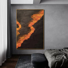 Cargar imagen en el visor de la galería, Pinturas al óleo pintadas a mano, pinturas de textura abstracta, pasillos de entrada simples, pinturas decorativas de pasillos, paredes de fondo de sala de estar, pequeñas pinturas colgantes frescas