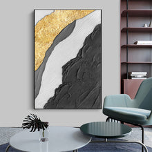 Cargar imagen en el visor de la galería, Pinturas al óleo pintadas a mano, pinturas de textura abstracta, pasillos de entrada simples, pinturas decorativas de pasillos, paredes de fondo de sala de estar, pequeñas pinturas colgantes frescas