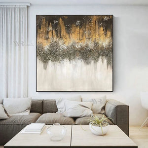 Modern Pure Handmade Oil Painting Abstract Wall Art Canvas Poster Living Room Sofa Bedroom Restaurant Decorative Hanging Picture