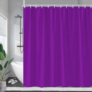 Cortina de ducha de estilo europeo moderno Simple, conjunto de cortinas colgantes de tela de poliéster para baño con diseño de Color azul, púrpura, verde y rojo