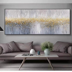 Abstract Foil Artwork Modern Decor Oil Painting On Canvas Lanscaple Pure Hand-painted Pictures Canvas Wall Art Unframed