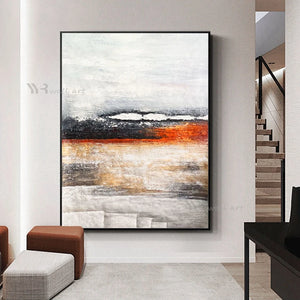 New Abstract Minimalist Art Oil Painting 100% Hand Painted Canvas Poster Home Hotel Aesthetics Mural Living Room Bedroom Picture